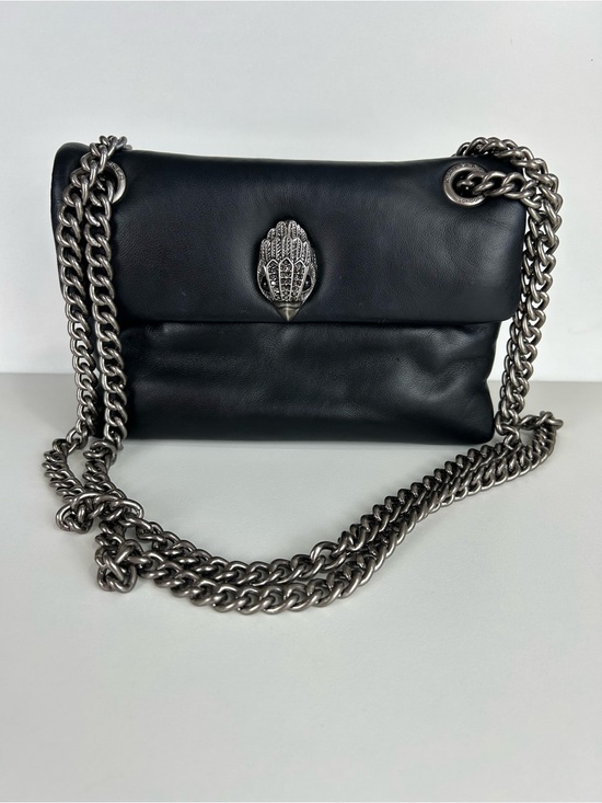 Kurt Geiger Handbags - Kurt Geiger Black Leather Chain-Strap Handbag THE KEW